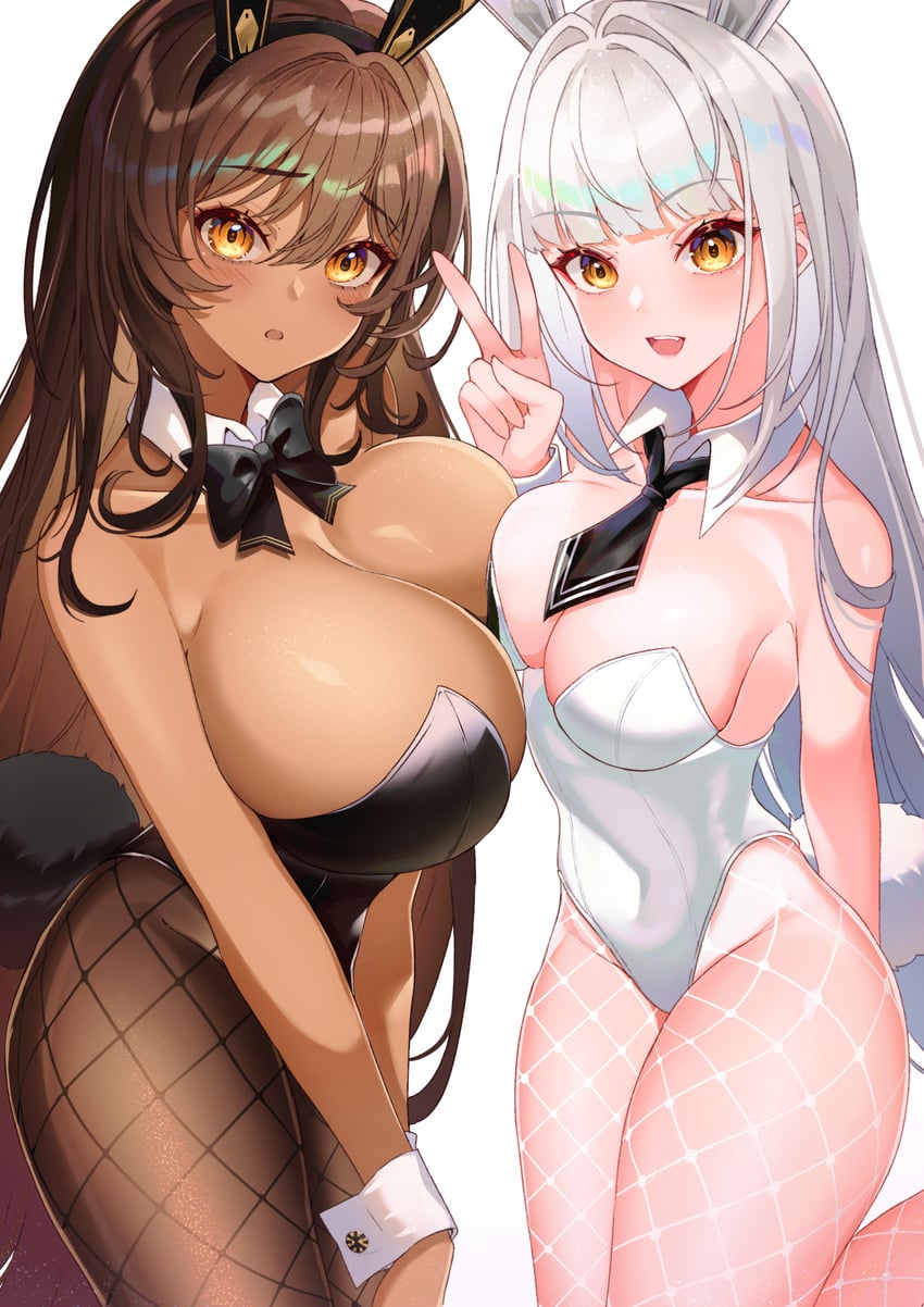 noir and blanc (goddess of victory: nikke) drawn by pupy_exe
