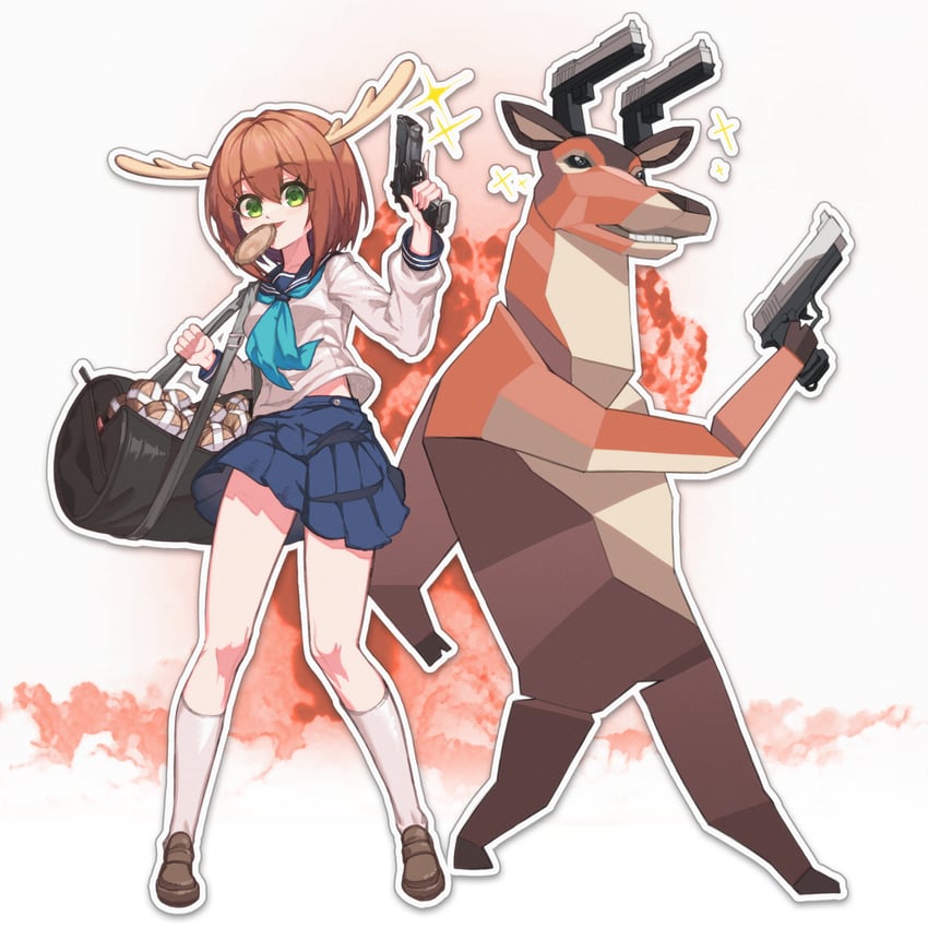 shikanoko noko (shikanoko nokonoko koshitantan and 1 more) drawn by orangekun0807