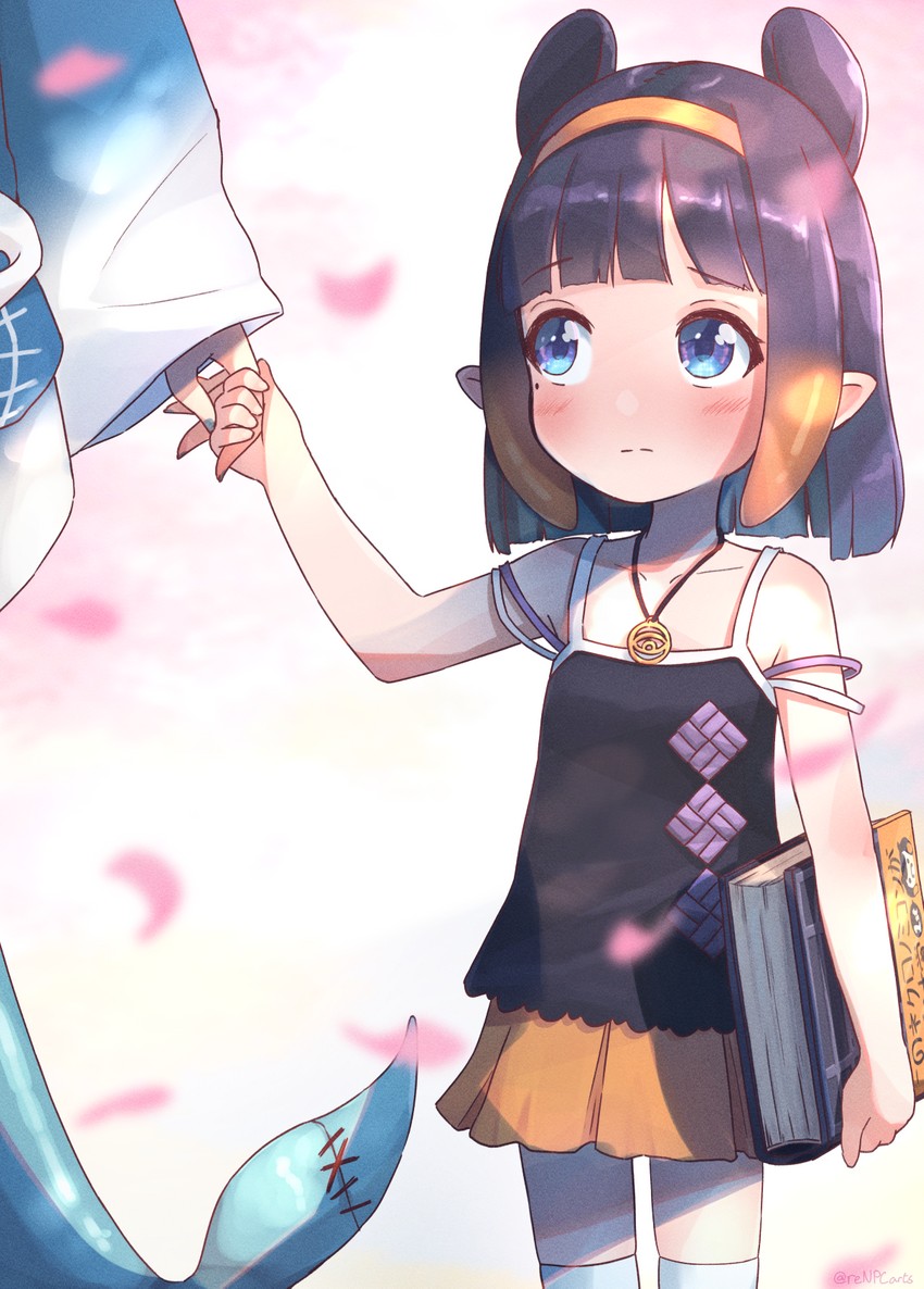gawr gura and ninomae ina'nis (hololive and 1 more) drawn by kiirokuma