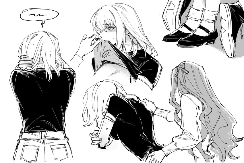 togawa sakiko and misumi uika (bang dream! and 1 more) drawn by nideaneng