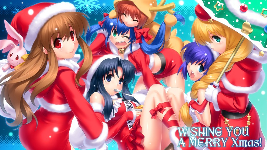 kawana misaki, nagamori mizuka, nanase rumi, satomura akane, kouzuki mio, and 1 more (one - kagayaku kisetsu e) drawn by zen_(kamuro)