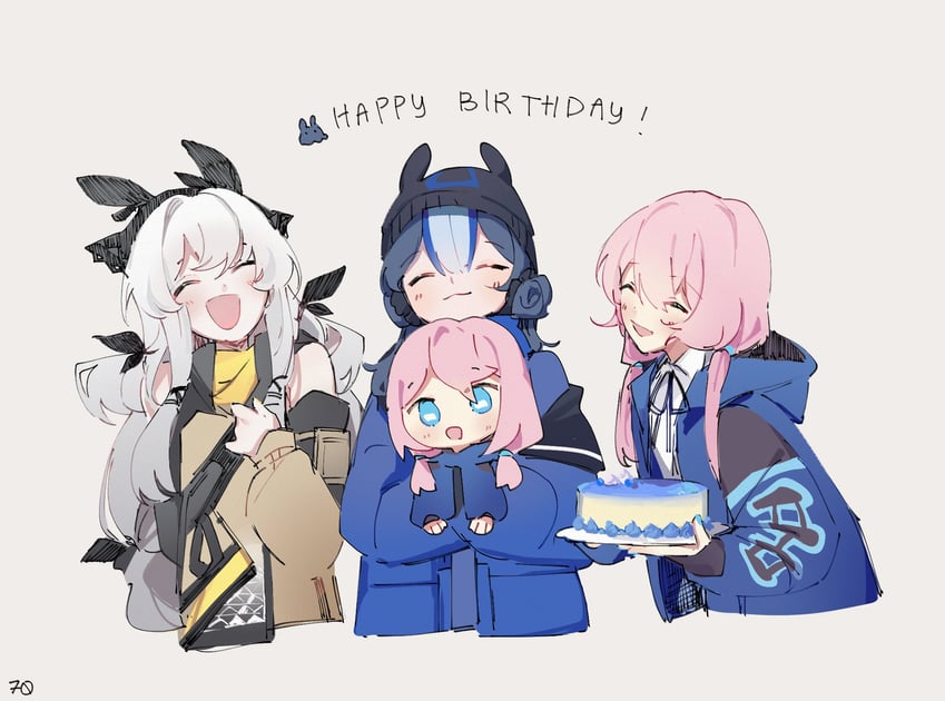 blue poison, weedy, and glaucus (arknights) drawn by ruri_(dailybloopy)