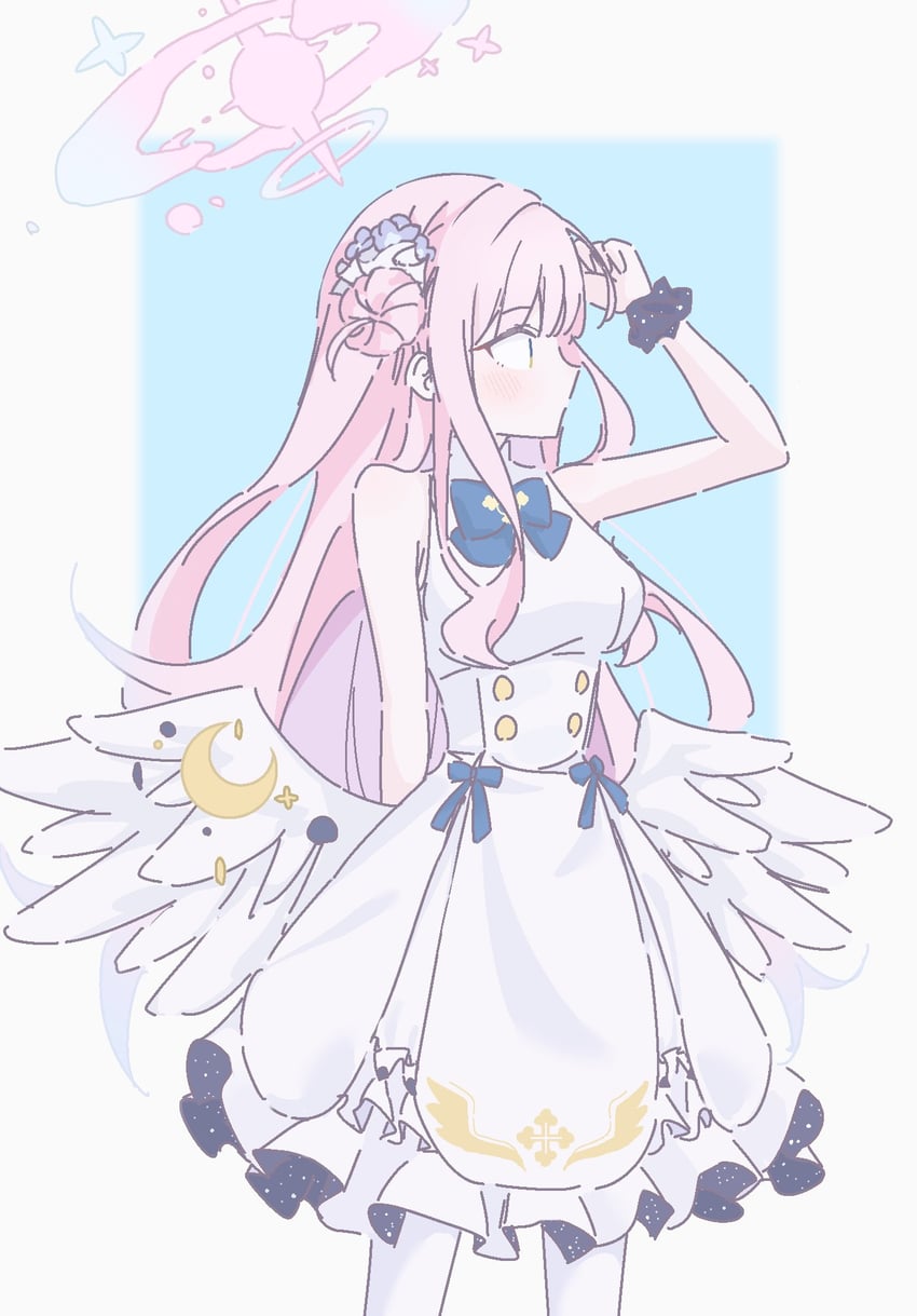 mika (blue archive) drawn by momoringo_(w_0v0_k)