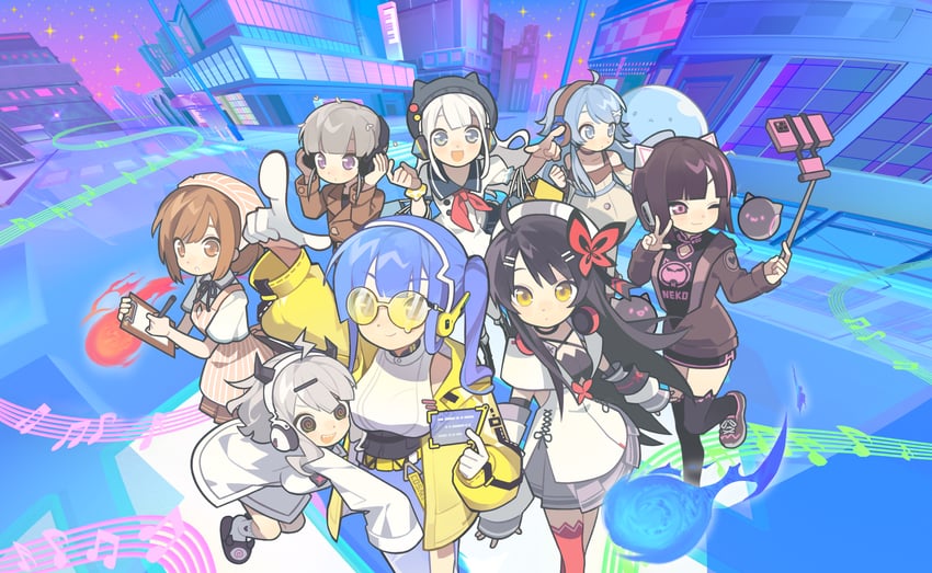 marija, asakura neko, meowbot, ilot, echo, and 5 more (deemo and 9 more)