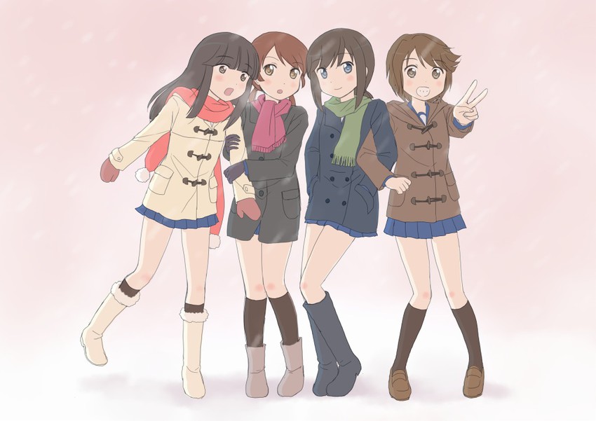 fubuki, hatsuyuki, miyuki, and shirayuki (kantai collection) drawn by shimazaki_mujirushi