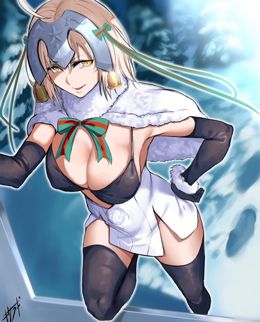 jeanne d'arc alter and jeanne d'arc alter santa lily (fate and 1 more) drawn by kisaragi_tsurugi