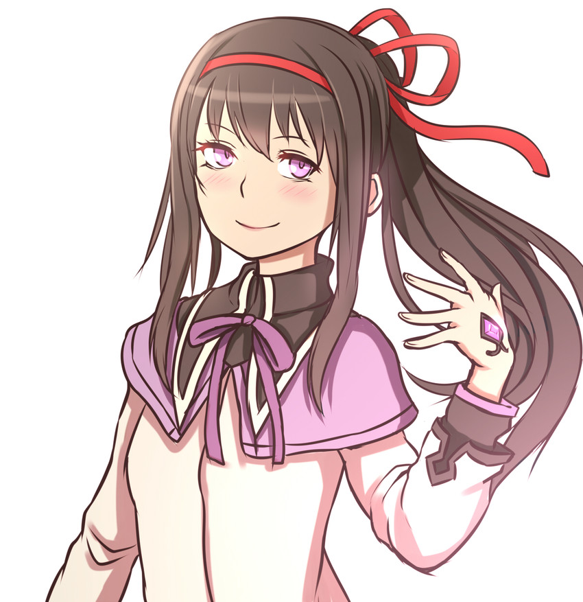 akemi homura (mahou shoujo madoka magica) drawn by kiiro_(cocoa080)