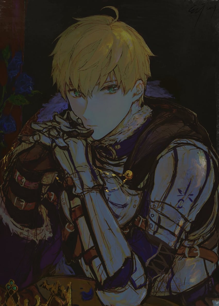 arthur pendragon (fate and 1 more) drawn by sangzhujun