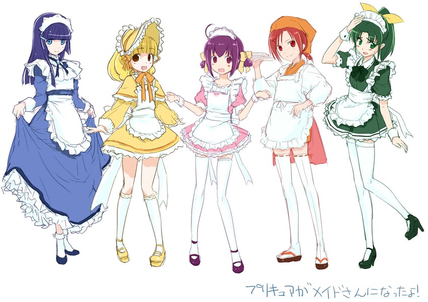 midorikawa nao, kise yayoi, aoki reika, hino akane, and hoshizora miyuki (precure and 1 more) drawn by tooya_daisuke