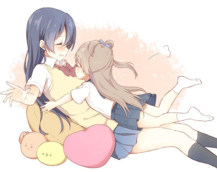 sonoda umi and minami kotori (love live! and 1 more) drawn by cora_stt