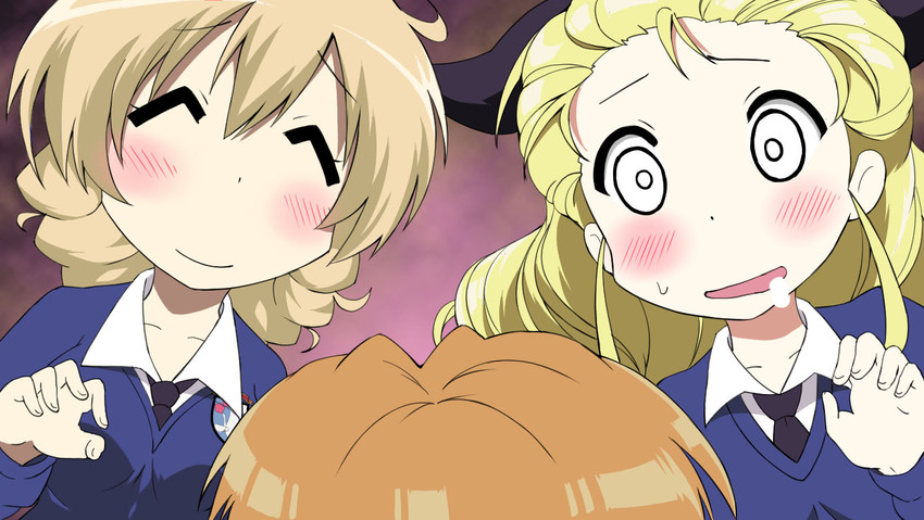 darjeeling, orange pekoe, and assam (girls und panzer and 1 more) drawn by youmou_usagi