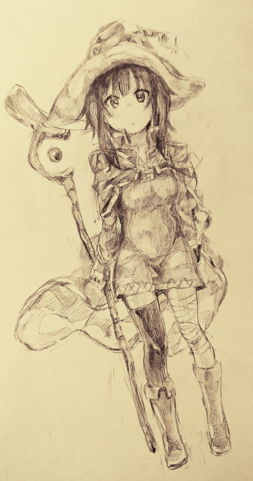megumin (kono subarashii sekai ni shukufuku wo!) drawn by sado_(hi6231551)