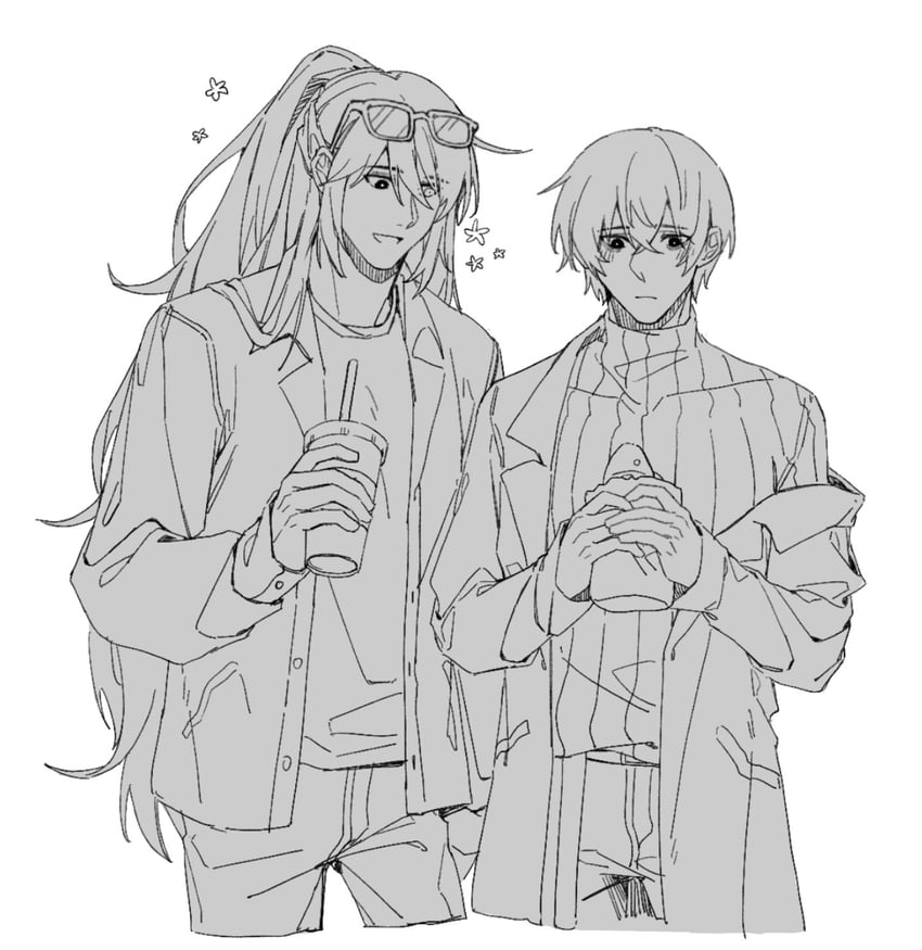 yi sang and hong lu (project moon and 1 more) drawn by pudding_1106