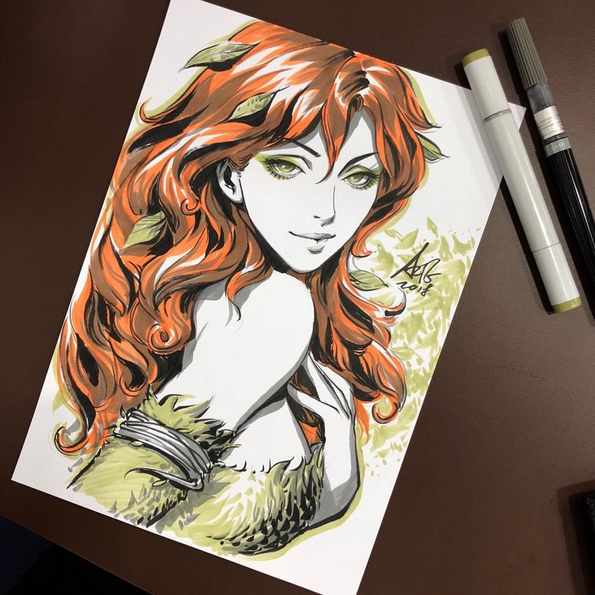 poison ivy (dc comics and 1 more) drawn by stanley_lau