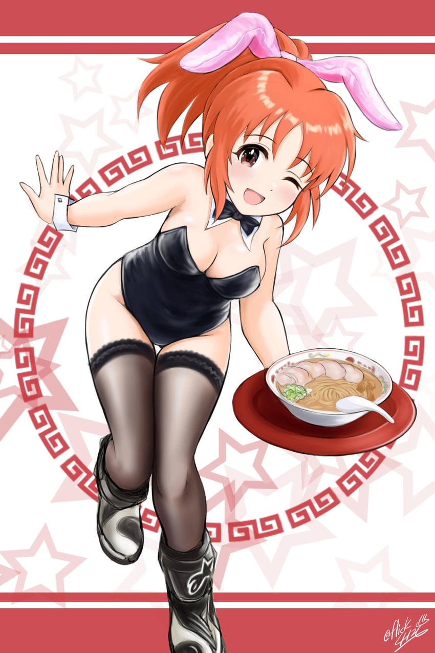 abe nana (idolmaster and 1 more) drawn by flick_(sal23)
