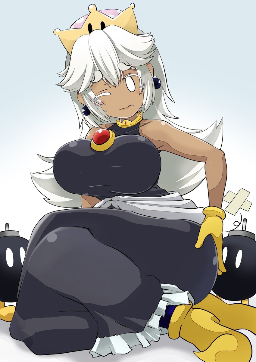 bob-omb and princess king bob-omb (mario and 1 more) drawn by imagawa_akira