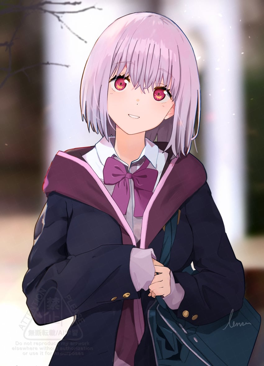 shinjou akane (gridman universe and 1 more) drawn by lensu_(lotus36936936)