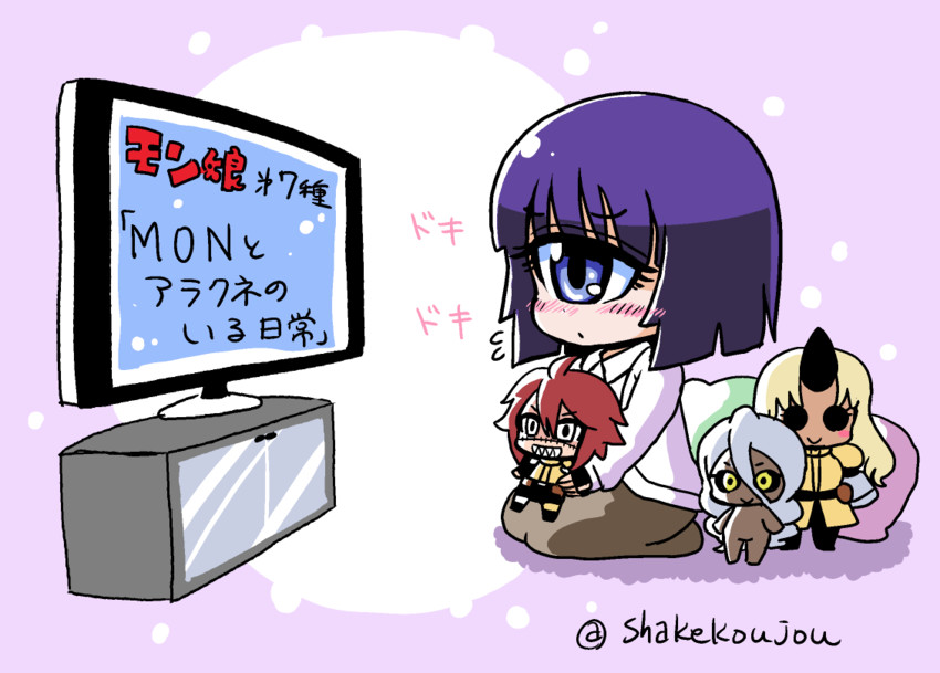 tionishia, manako, zombina, and doppel (monster musume no iru nichijou) drawn by shake-o