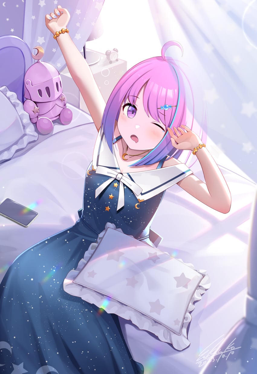 himemori luna and luknight (hololive) drawn by kenko_(a143016)