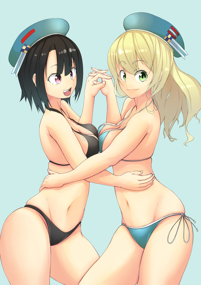 atago and takao (kantai collection) drawn by nanao_(aoyamahikari)