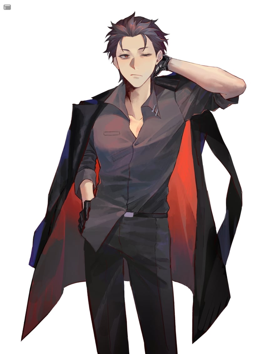 natsuki subaru (re:zero kara hajimeru isekai seikatsu and 1 more) drawn by span_(shibanyu63868)