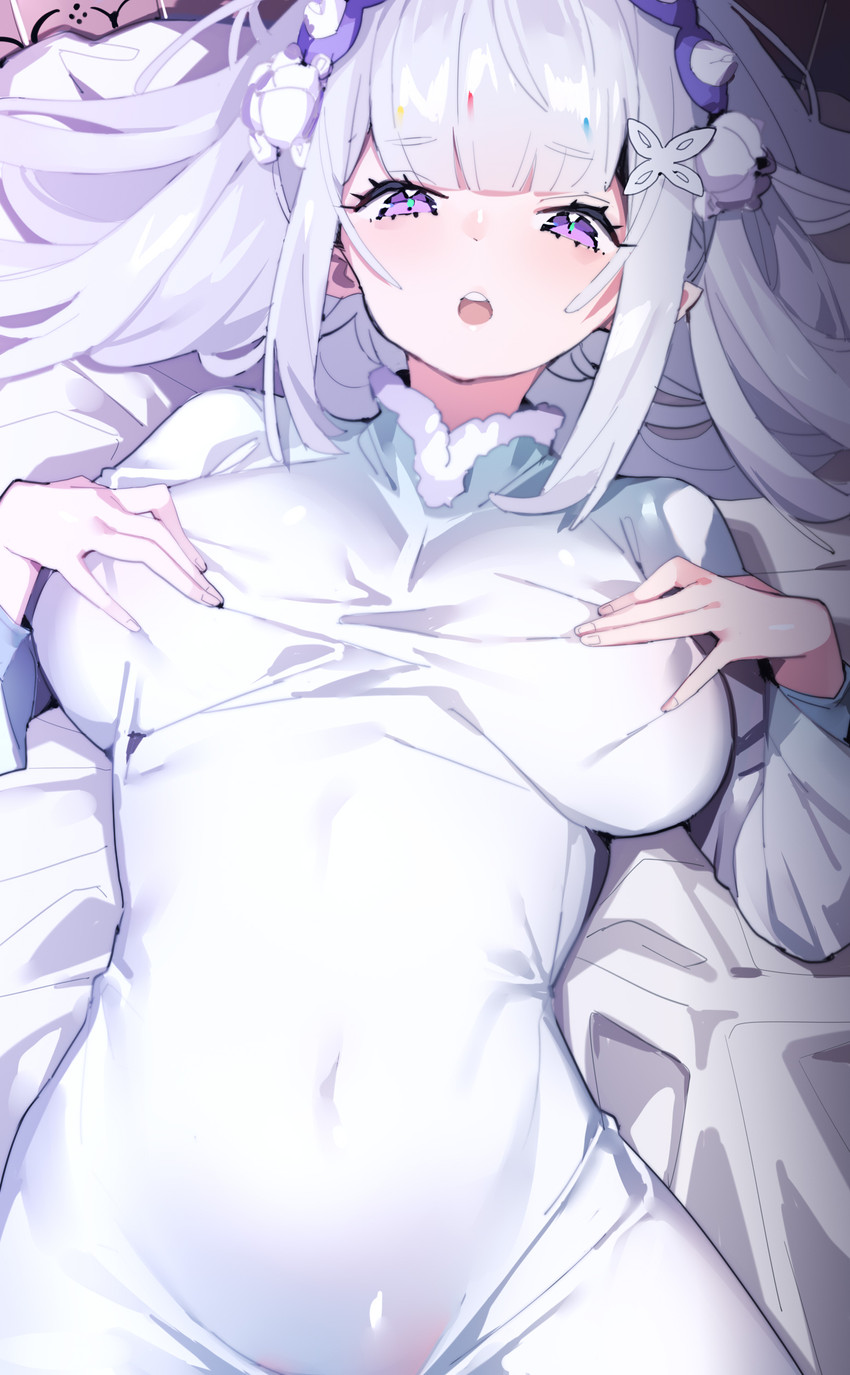 emilia (re:zero kara hajimeru isekai seikatsu) drawn by batsuma