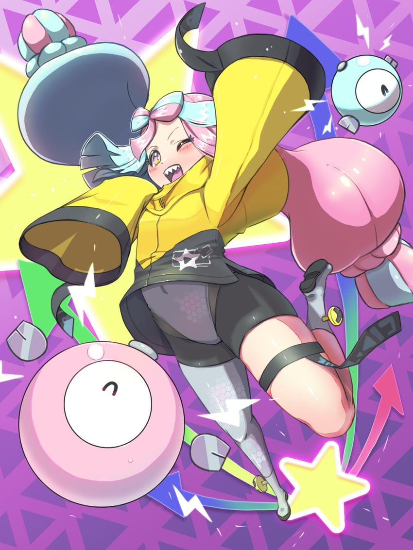 iono (pokemon and 1 more) drawn by dog&cat_tail