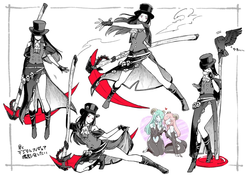 testament and succubus familiar (guilty gear and 1 more) drawn by 02twwo