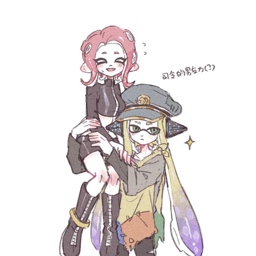 inkling player character, inkling girl, octoling player character, octoling girl, agent 8, and 2 more (splatoon and 3 more) drawn by gucandiyi52092