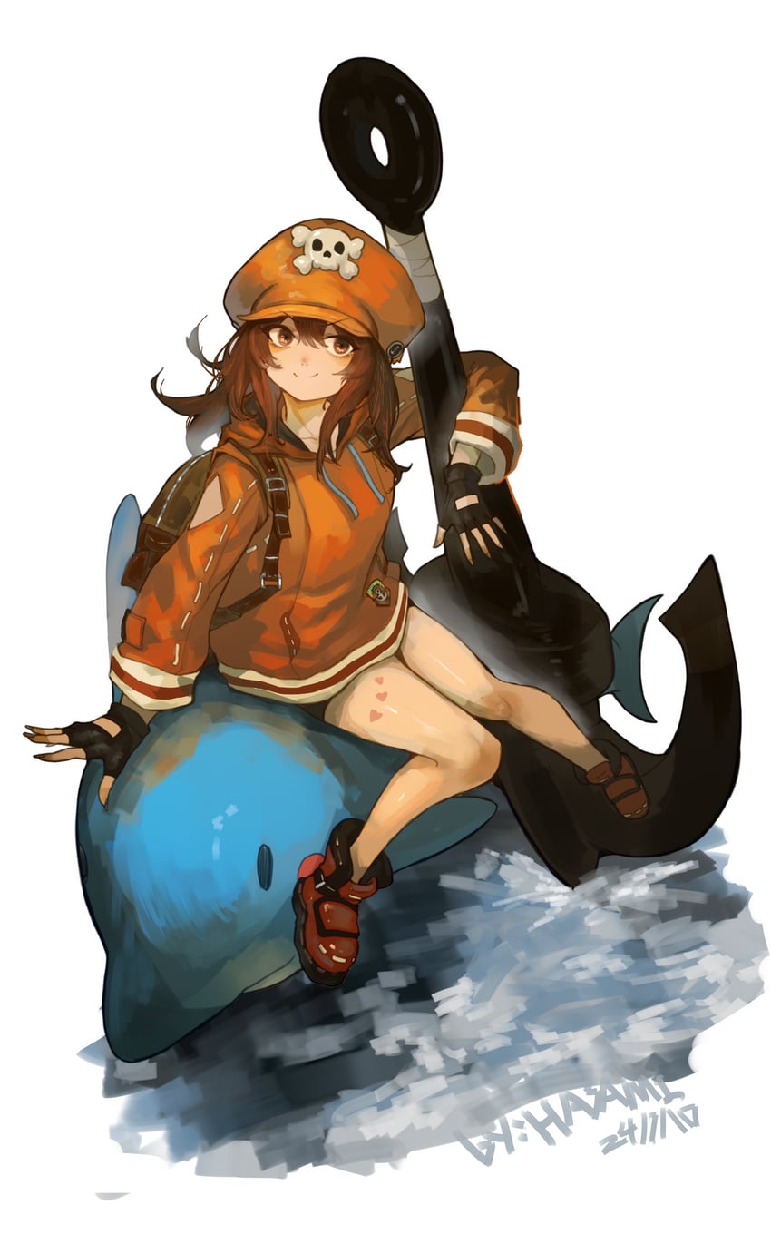 may and mr. dolphin (guilty gear and 1 more) drawn by hua_ha_jiazi