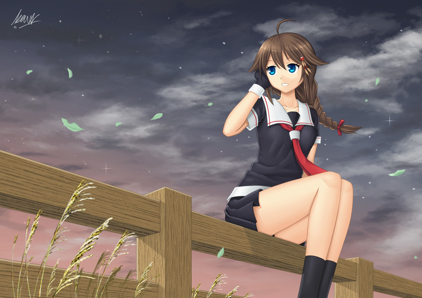 shigure and shigure kai ni (kantai collection) drawn by pralinesquire