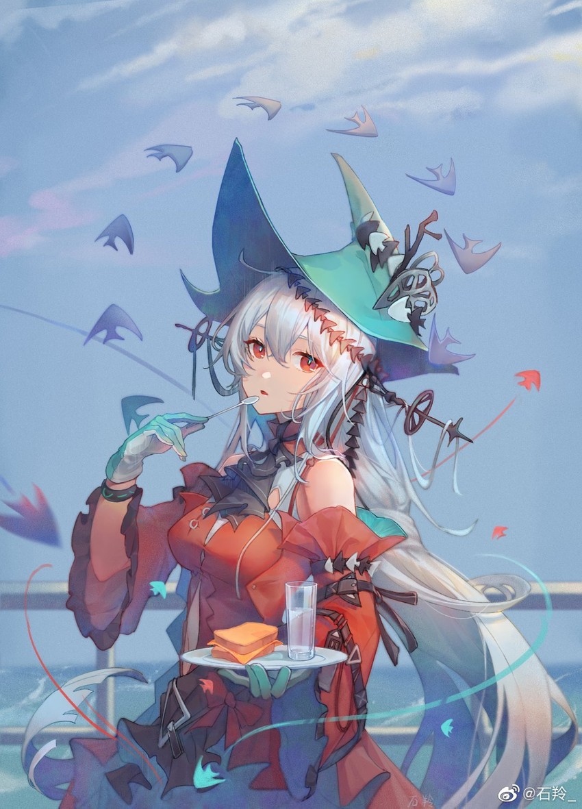 skadi and skadi the corrupting heart (arknights) drawn by shiling