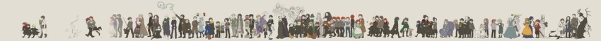 death, hermione granger, harry potter, ron weasley, draco malfoy, and 72 more (wizarding world and 1 more) drawn by m893