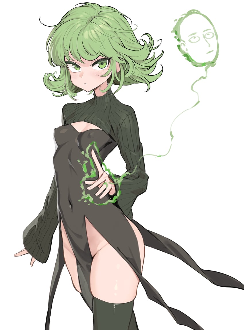 tatsumaki and saitama (one-punch man) drawn by mr_tangsuyuk