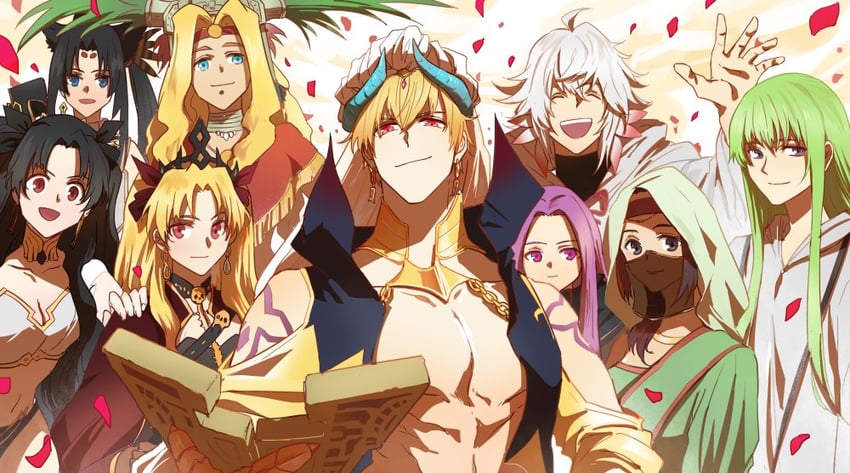 medusa, ereshkigal, ishtar, ushiwakamaru, enkidu, and 5 more (fate and 1 more) drawn by shiba44469