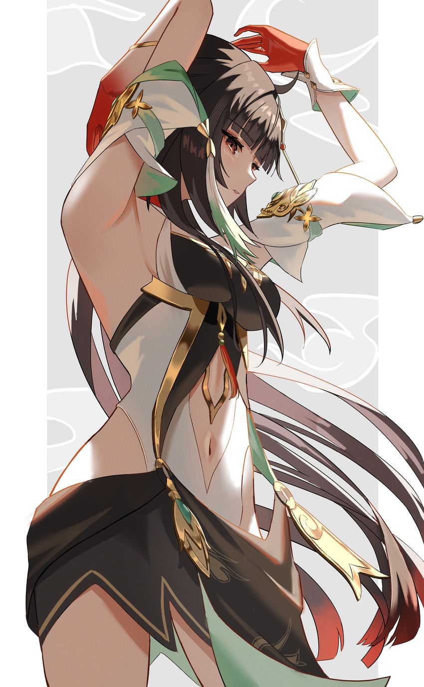 lingsha (honkai and 1 more) drawn by oiro_ik