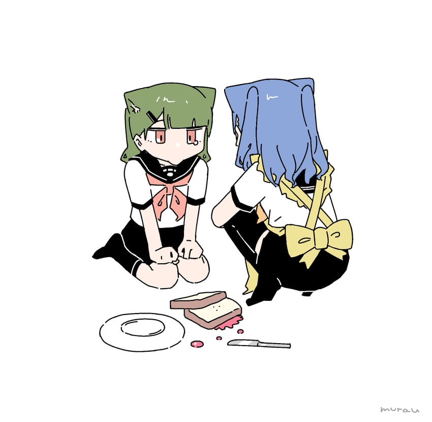 rag-chan and naco-chan (original and 1 more) drawn by rid0922