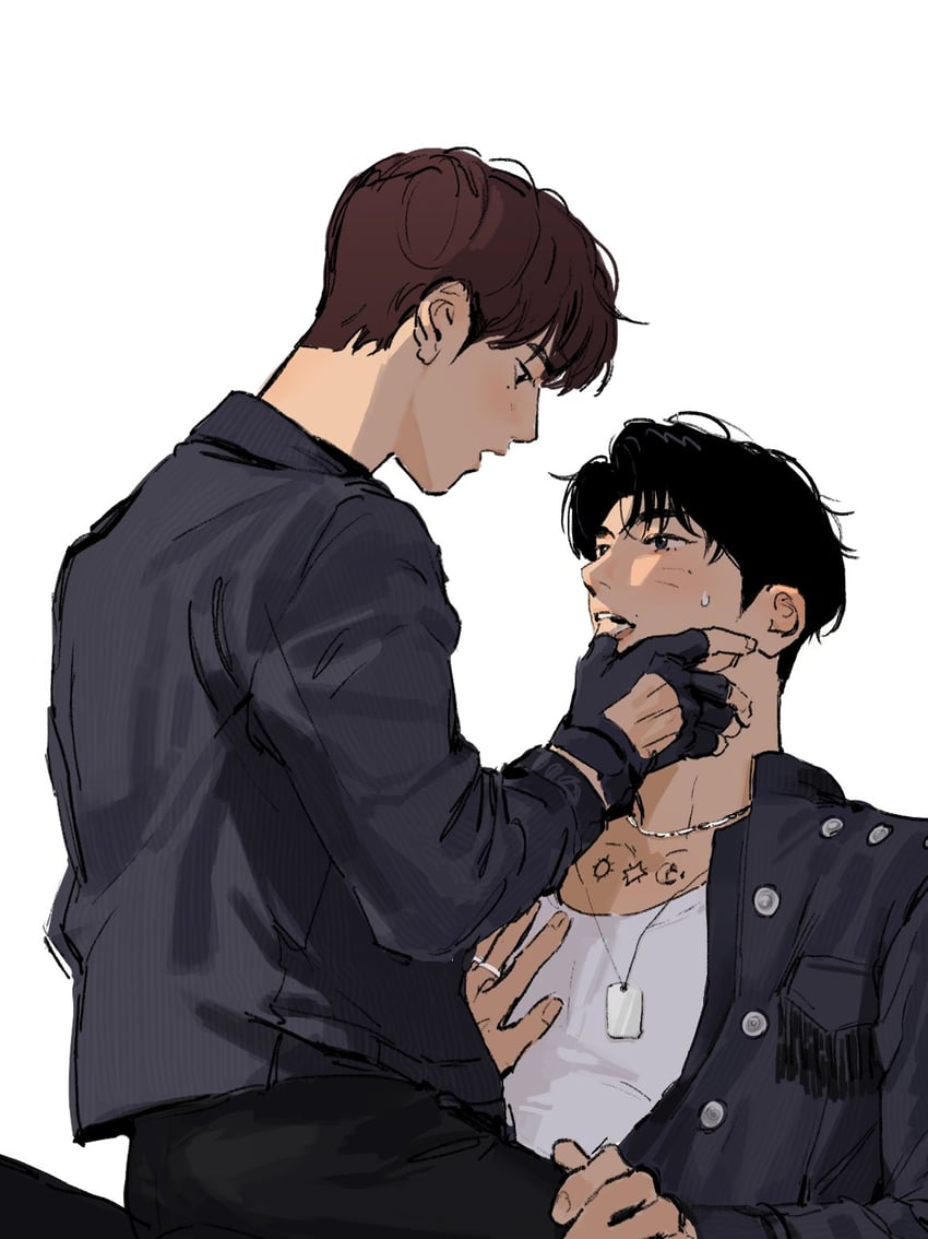 sung han-bin and zhang hao (real life and 1 more) drawn by haotmeal