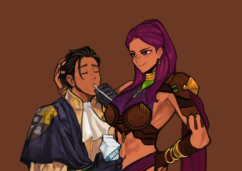 claude von riegan and petra macneary (fire emblem and 1 more) drawn by sethkiel