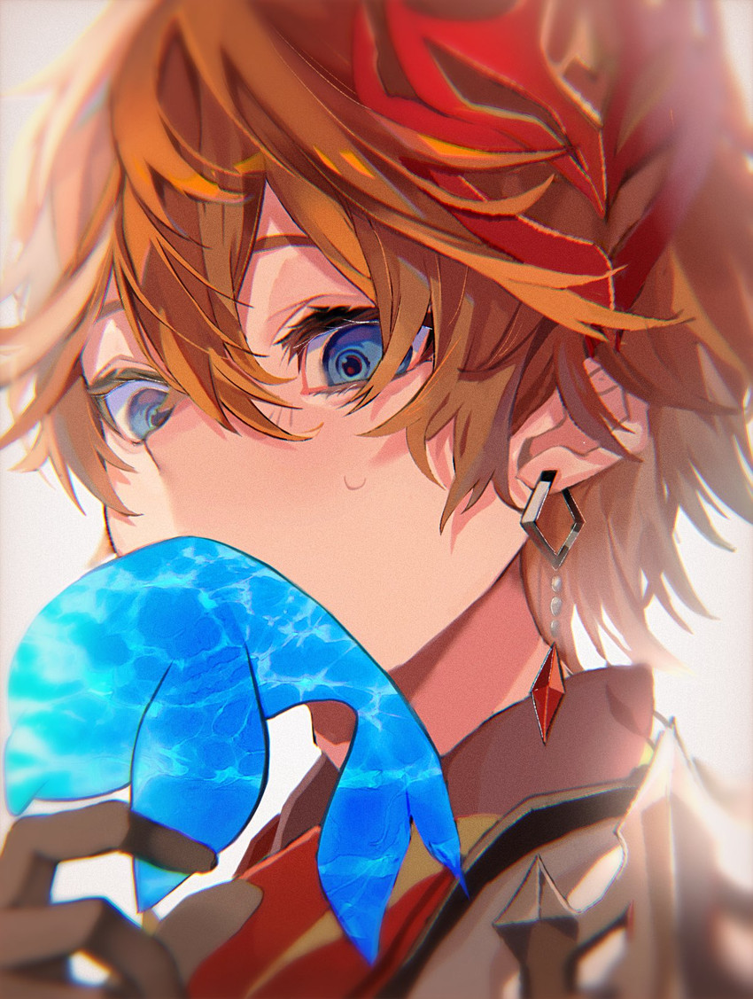 tartaglia (genshin impact) drawn by seventime_7