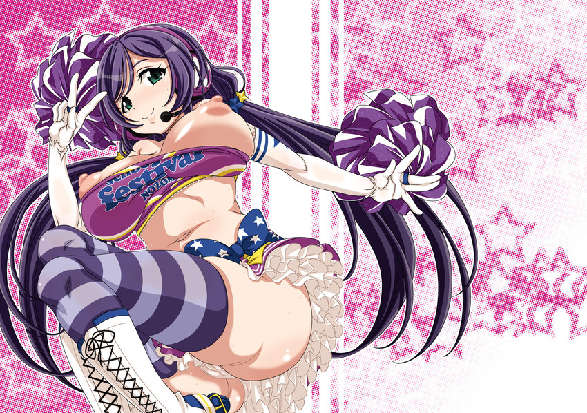 tojo nozomi (love live! and 2 more) drawn by nori_(akusei_shinseibutsu)