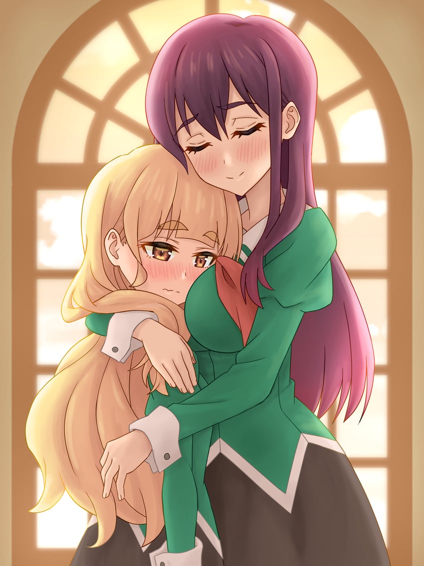 yano mitsuki and shiraki hime (watashi no yuri wa oshigoto desu!) drawn by funoki