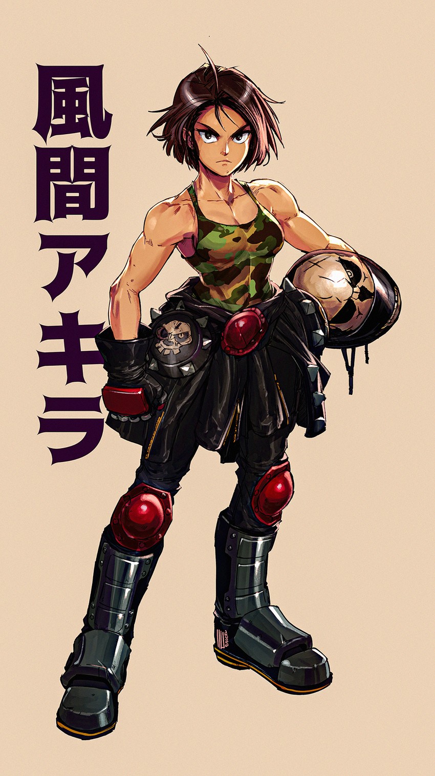 kazama akira (street fighter and 2 more) drawn by david_liu