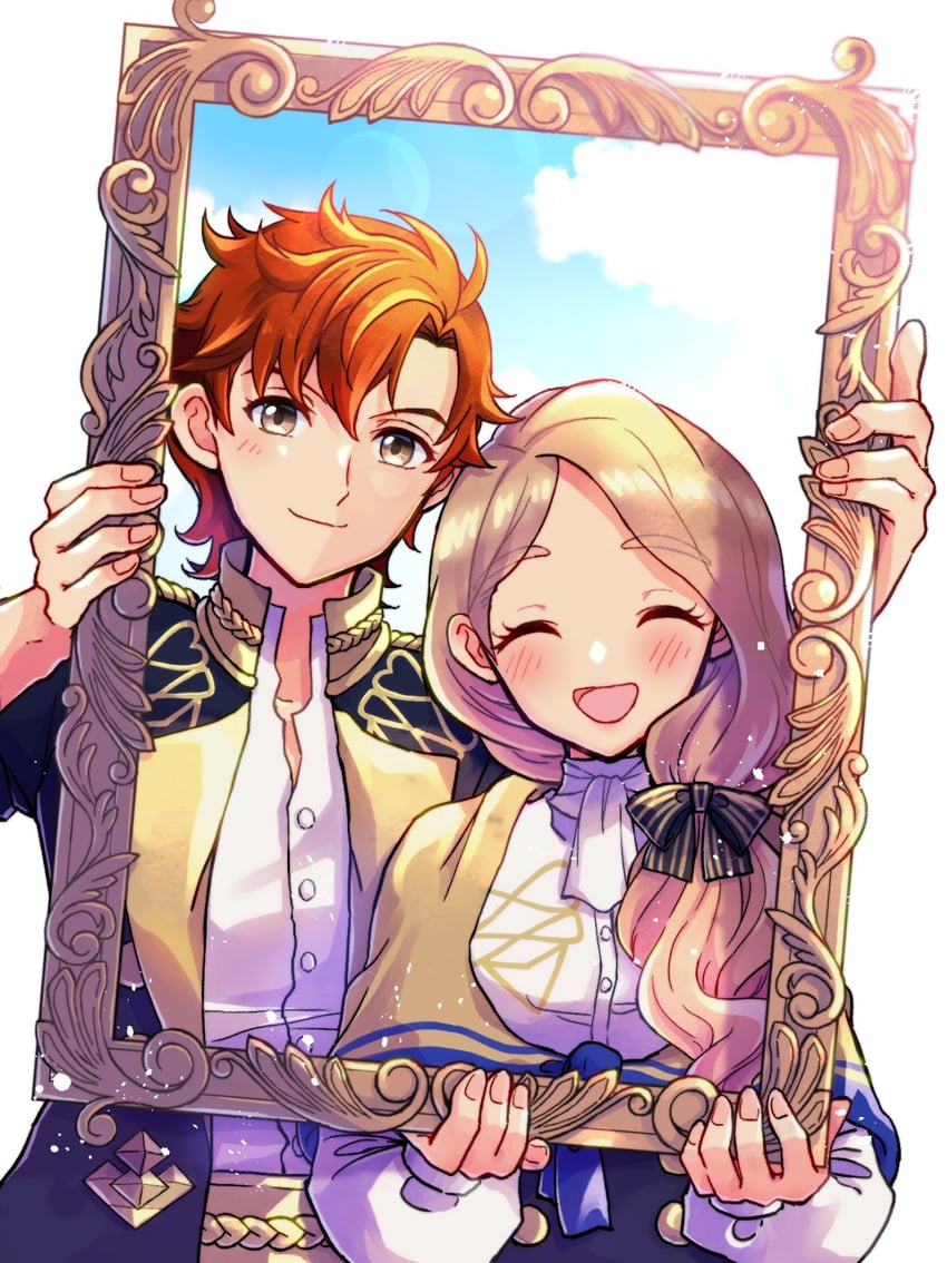 sylvain jose gautier and mercedes von martritz (fire emblem and 1 more) drawn by gogatsu_(yeaholiday)