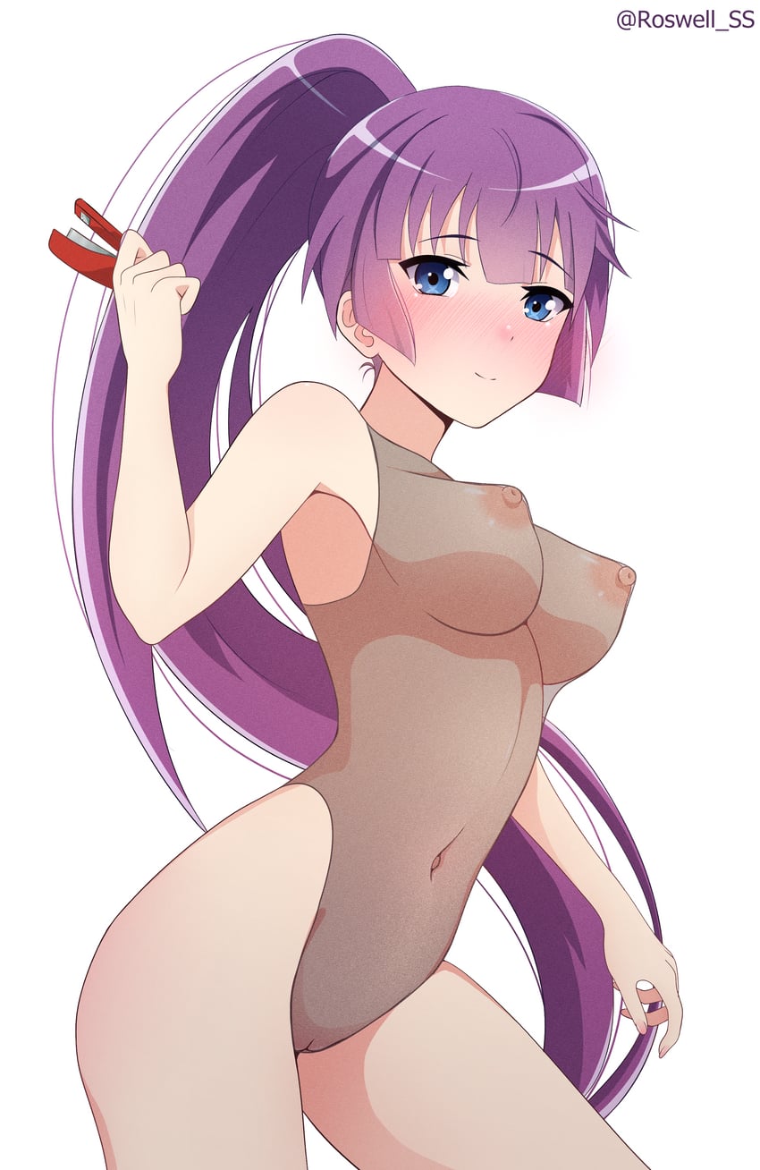 senjougahara hitagi (monogatari) drawn by roswell_ss