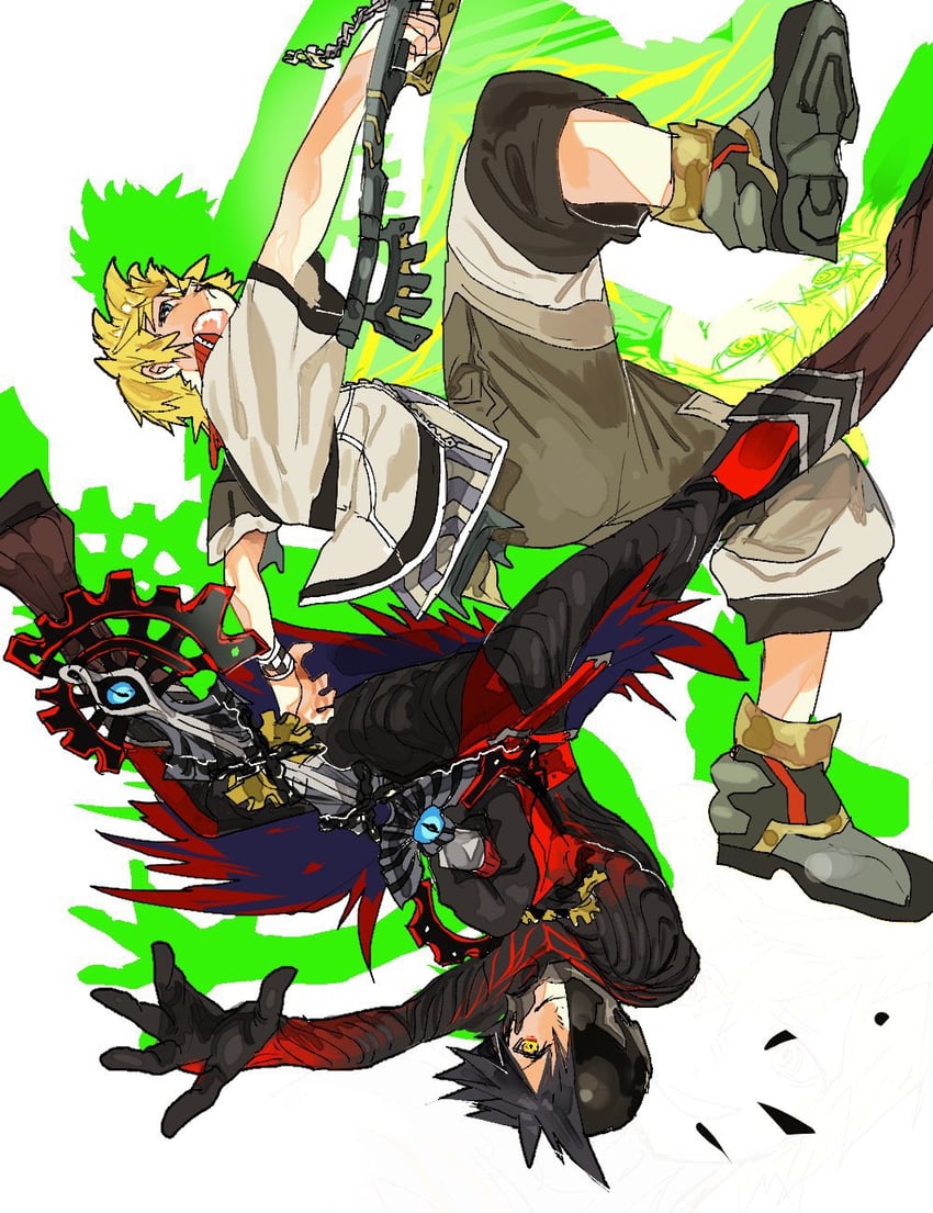 ventus and vanitas (kingdom hearts and 1 more) drawn by meameeea