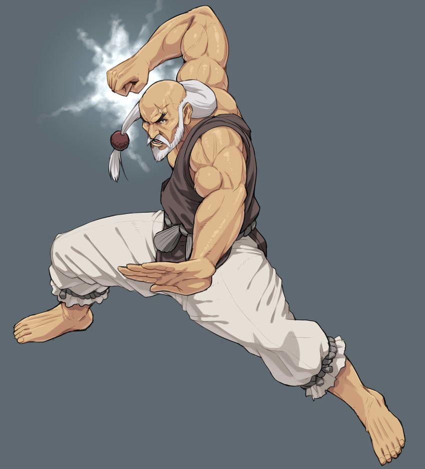 gouken (street fighter and 1 more) drawn by nigou
