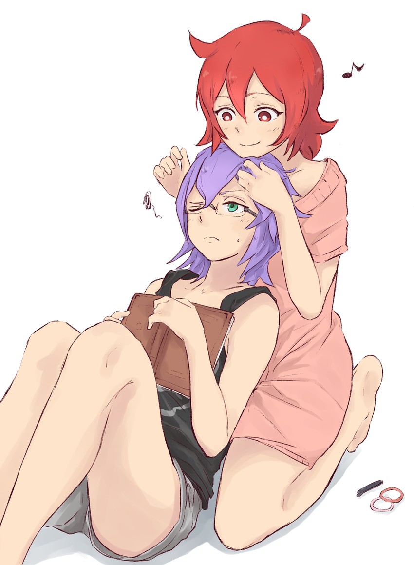 shiny chariot and croix meridies (little witch academia) drawn by oishii_tuna