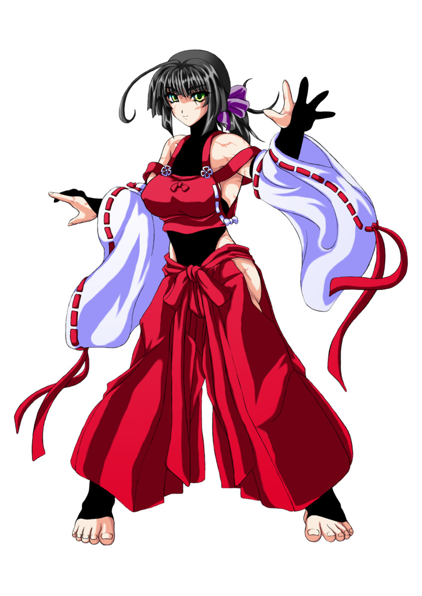 sendai hakurei no miko (original and 2 more) drawn by fernan_death