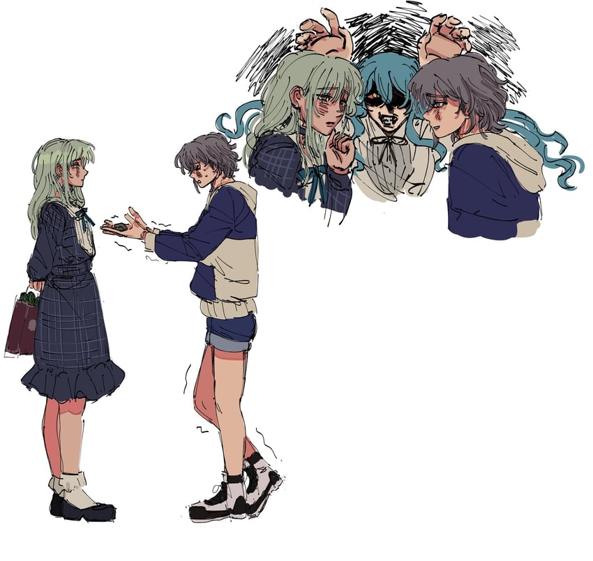togawa sakiko, wakaba mutsumi, and takamatsu tomori (bang dream! and 1 more) drawn by bettercallsayo